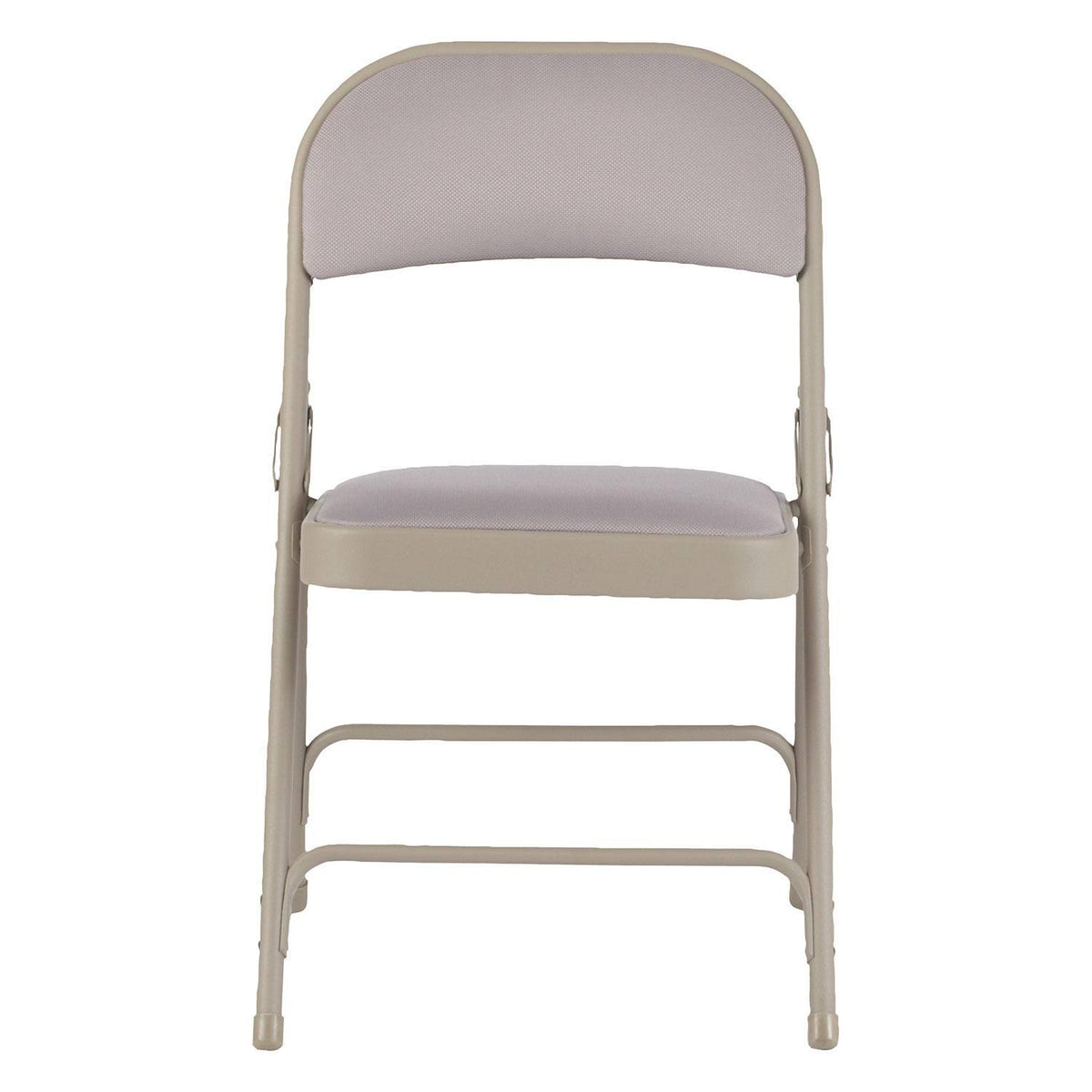 Steel Folding Chair with Fabric Back and Seat, Tan, 4/Carton E3152