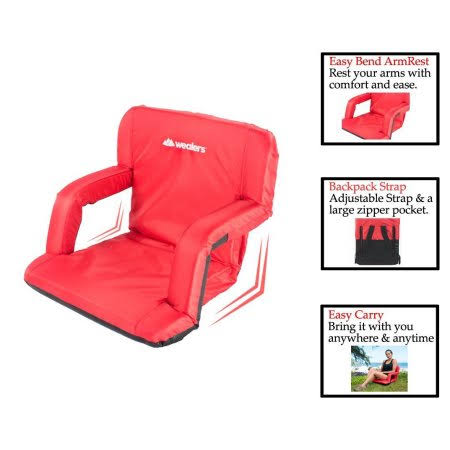 Portable Foldable Padded Recliner Seat with Handle A4184