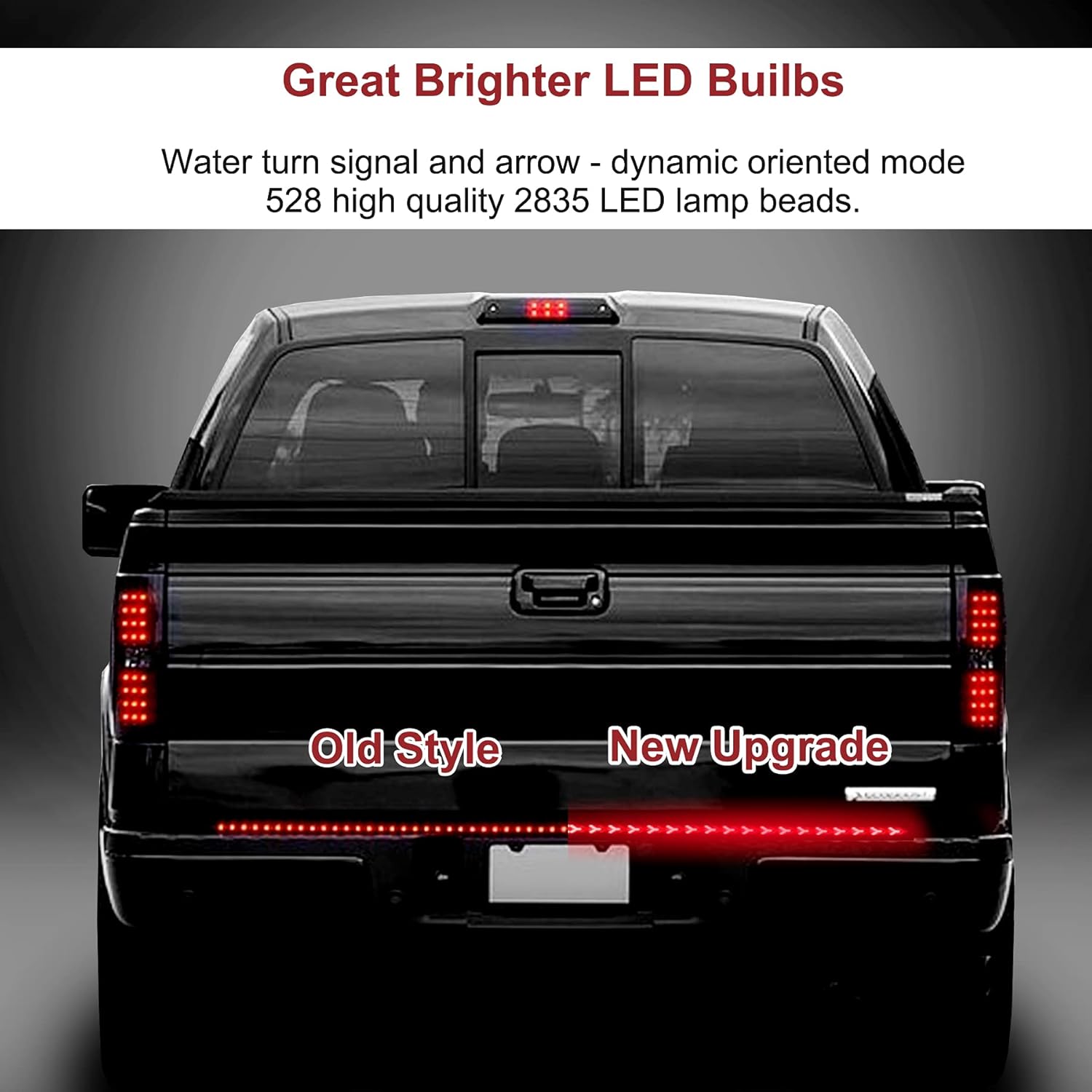 60 Inch 528 LED Tailgate Light Bar with 4-Pin Flat Connector N8277