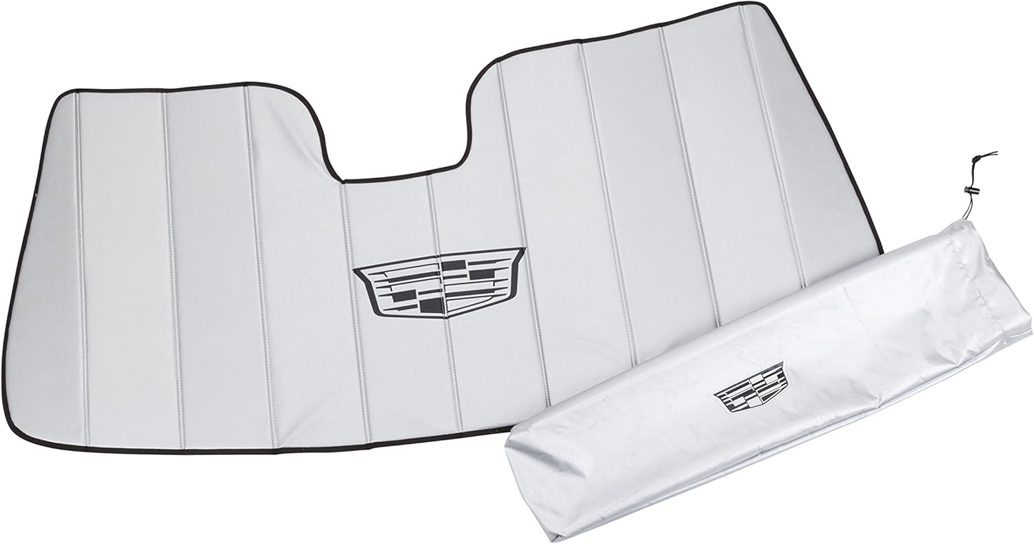 Front Sunshade Package in Silver with Black Logo A4326