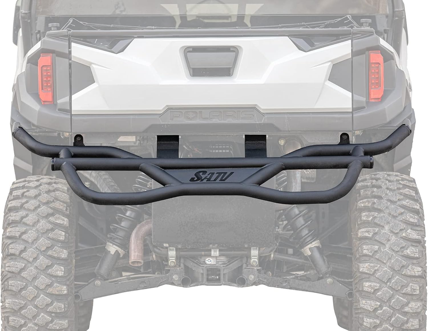 Black Heavy-Duty Steel Rear Bumper S618