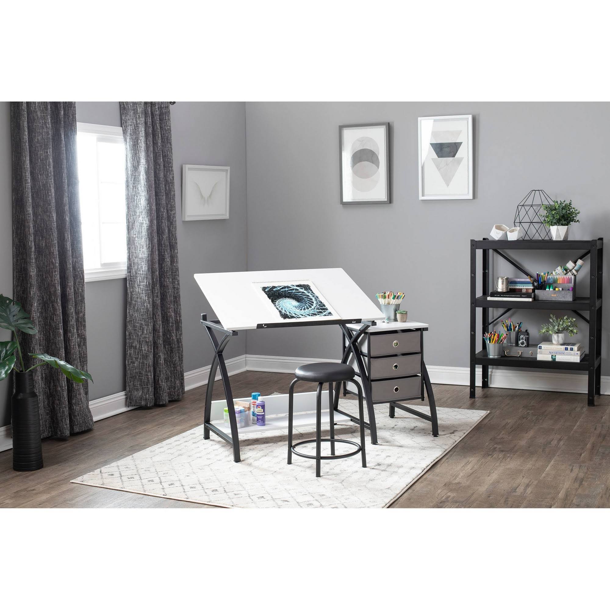 Canvas Adjustable Top Center Black/White I200