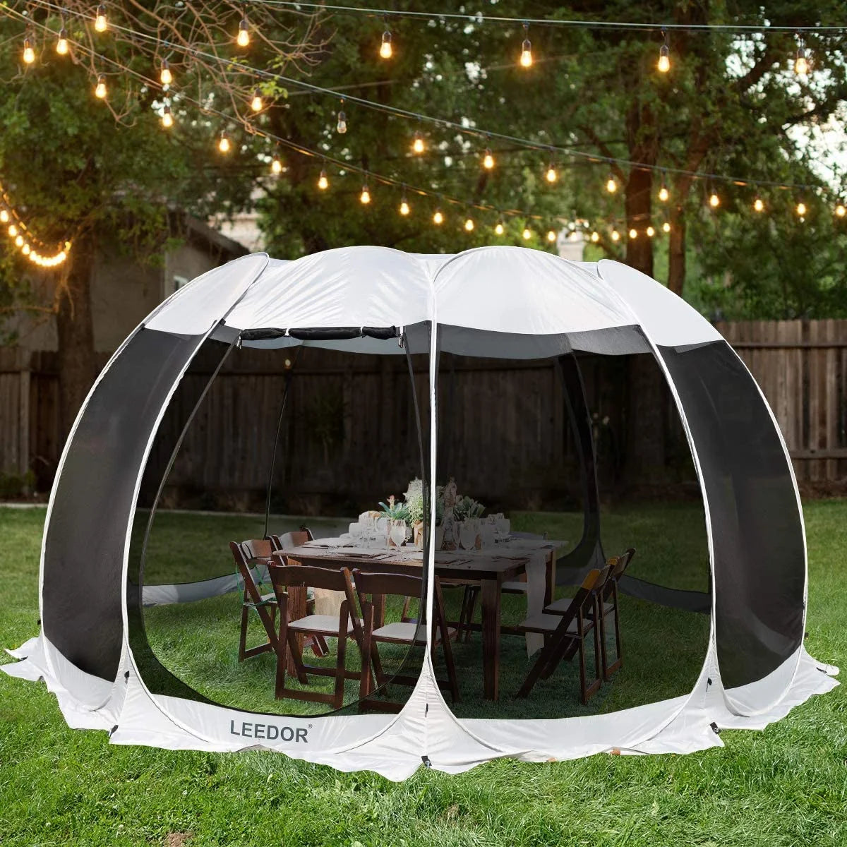 15'X15'X8.5' Gray Pop Up Camping Canopy L66704