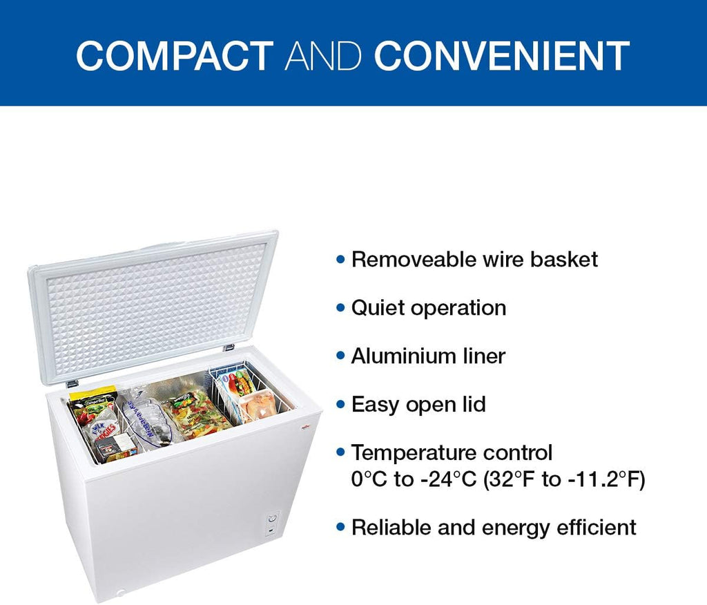 White 7.0 Cubic Feet Compact Chest Freezer G8052