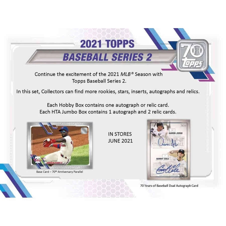 2021 Topps Series 2 Baseball Hobby Z88271