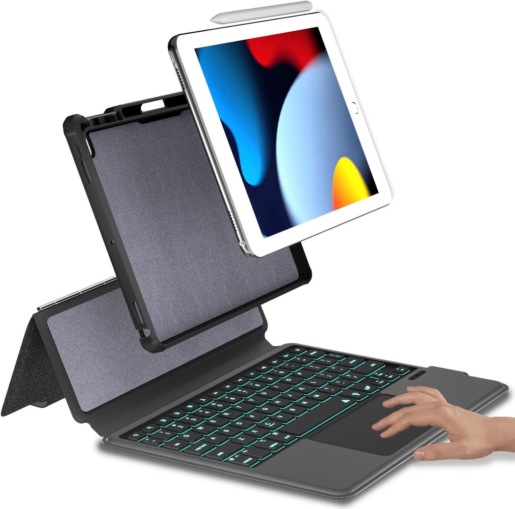 Black 9.7 Keyboard Case with Touchpad and Pencil Holder R927138