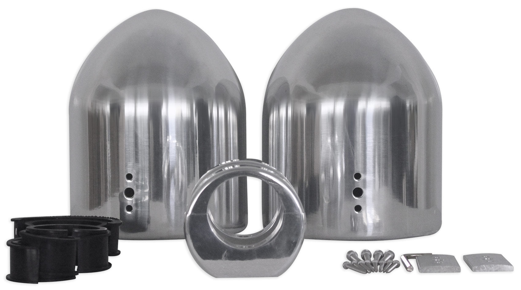 6.5" 150 Watt Silver Marine Boat Wakeboard Tower Speakers M745