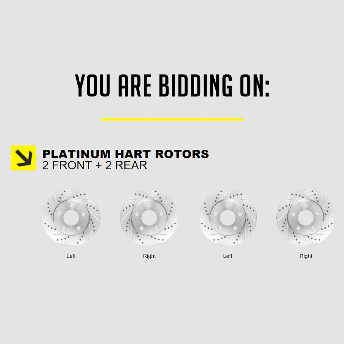 HartBrakes Full Kit Brake Rotors Y19228