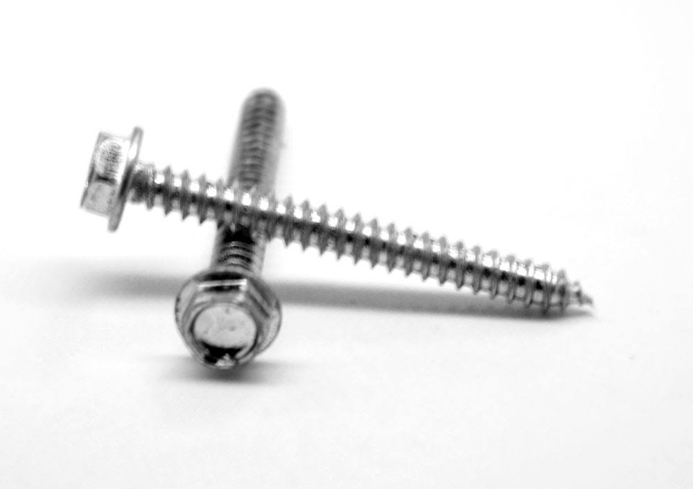 14 x 1 1/2 Sheet Metal Screw Hex Washer 7/16 AF Head Type A Low Carbon Steel Zinc Plated L9999