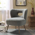 Gray Polyester Side Chair C75819