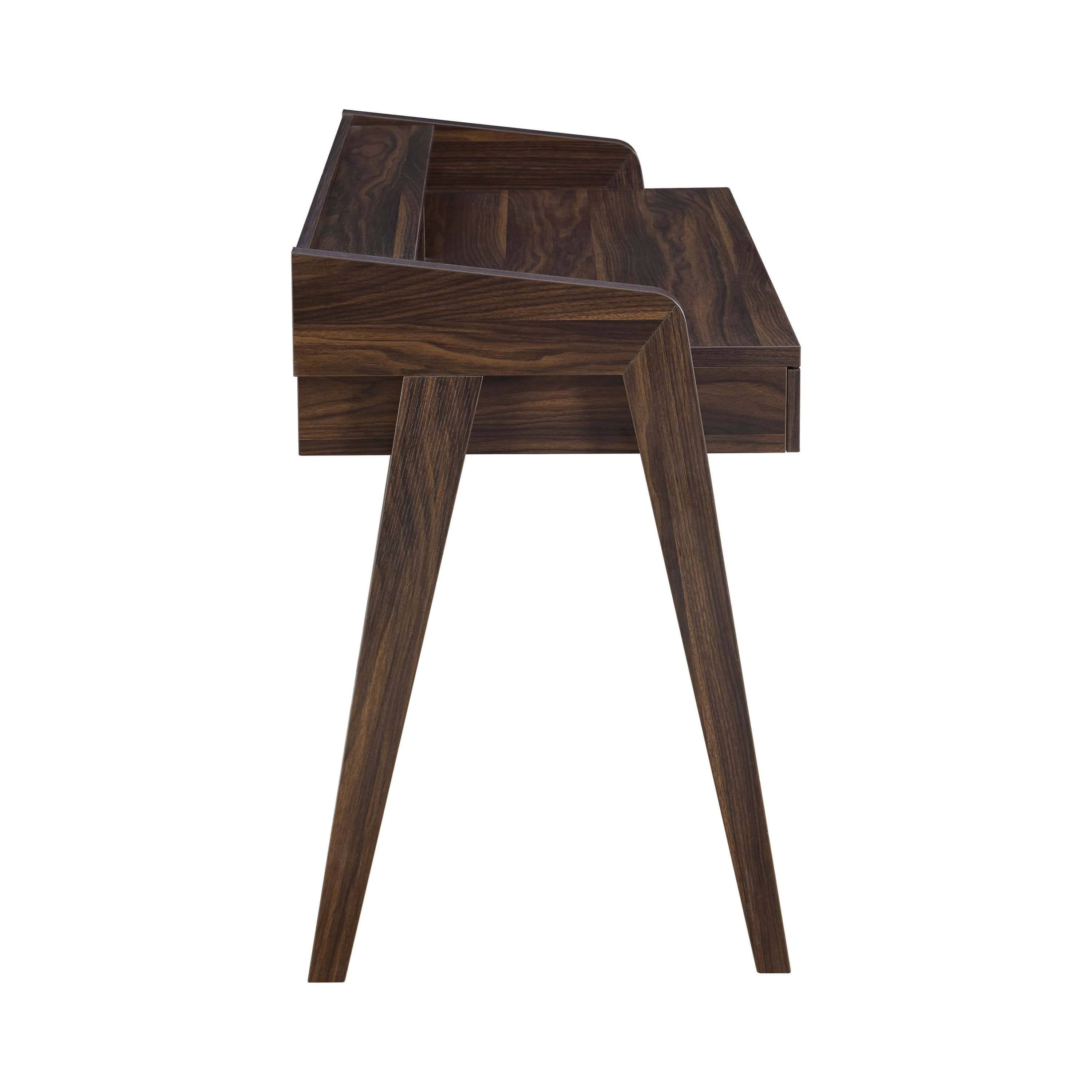 Walnut Writing Desk with Outlet S633