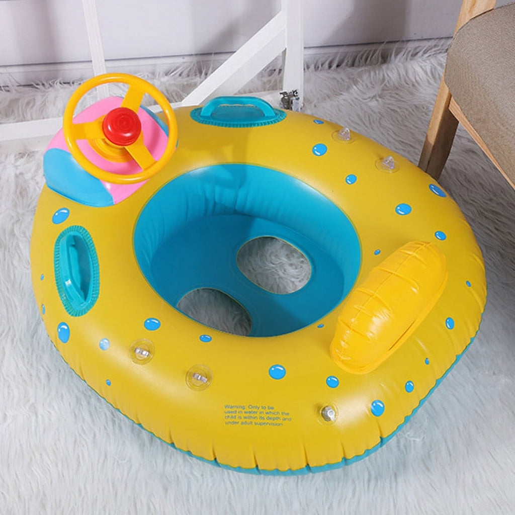 Inflatable Swimming Float Seat with Steering Wheel I547922