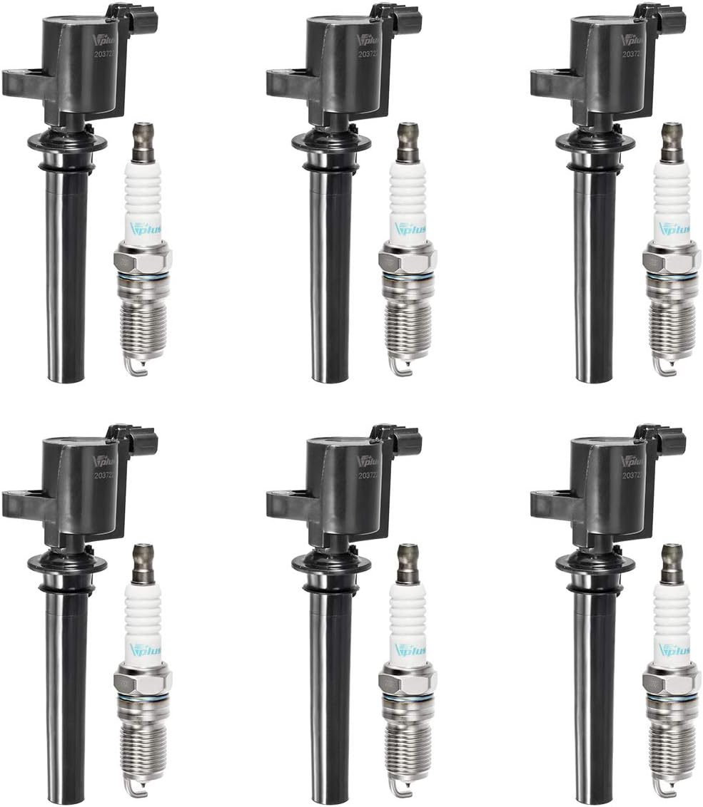 Set of 6 Ignition Coils & 2 Spark Plugs for 3.0L V6 J7036