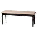 Sand/Dark Brown Dining Bench P574788