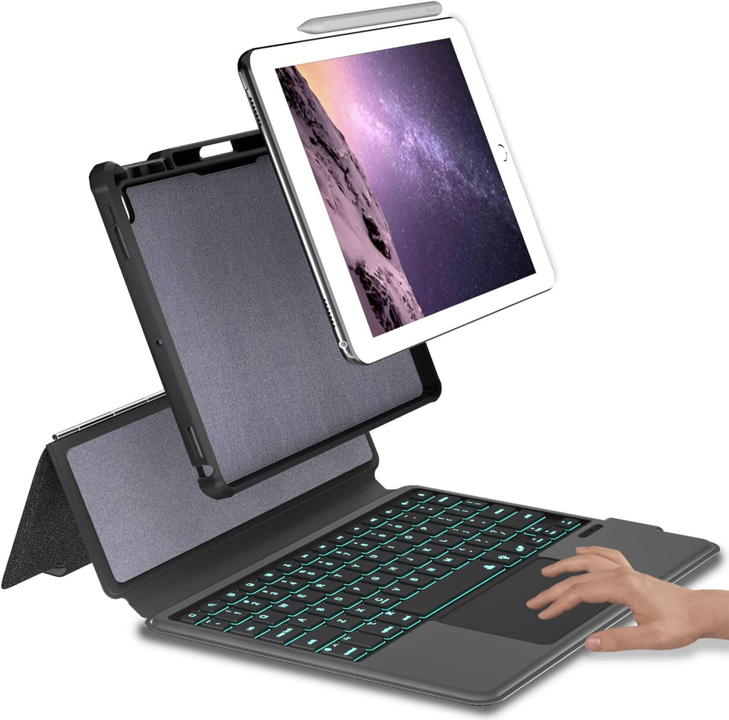 Black 9.7 Keyboard Case with Touchpad and Pencil Holder R927138