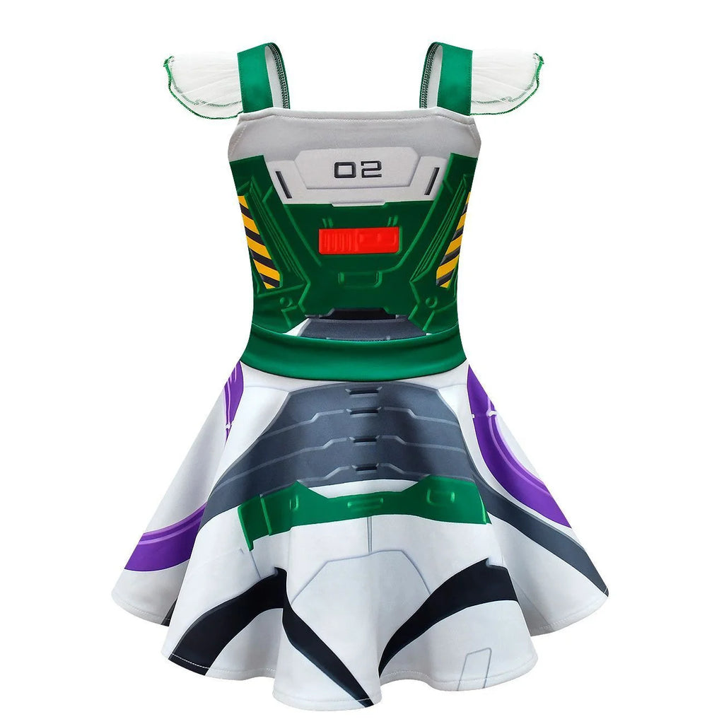 Girls Buzz Lightyear Costume Dress Set Z9731