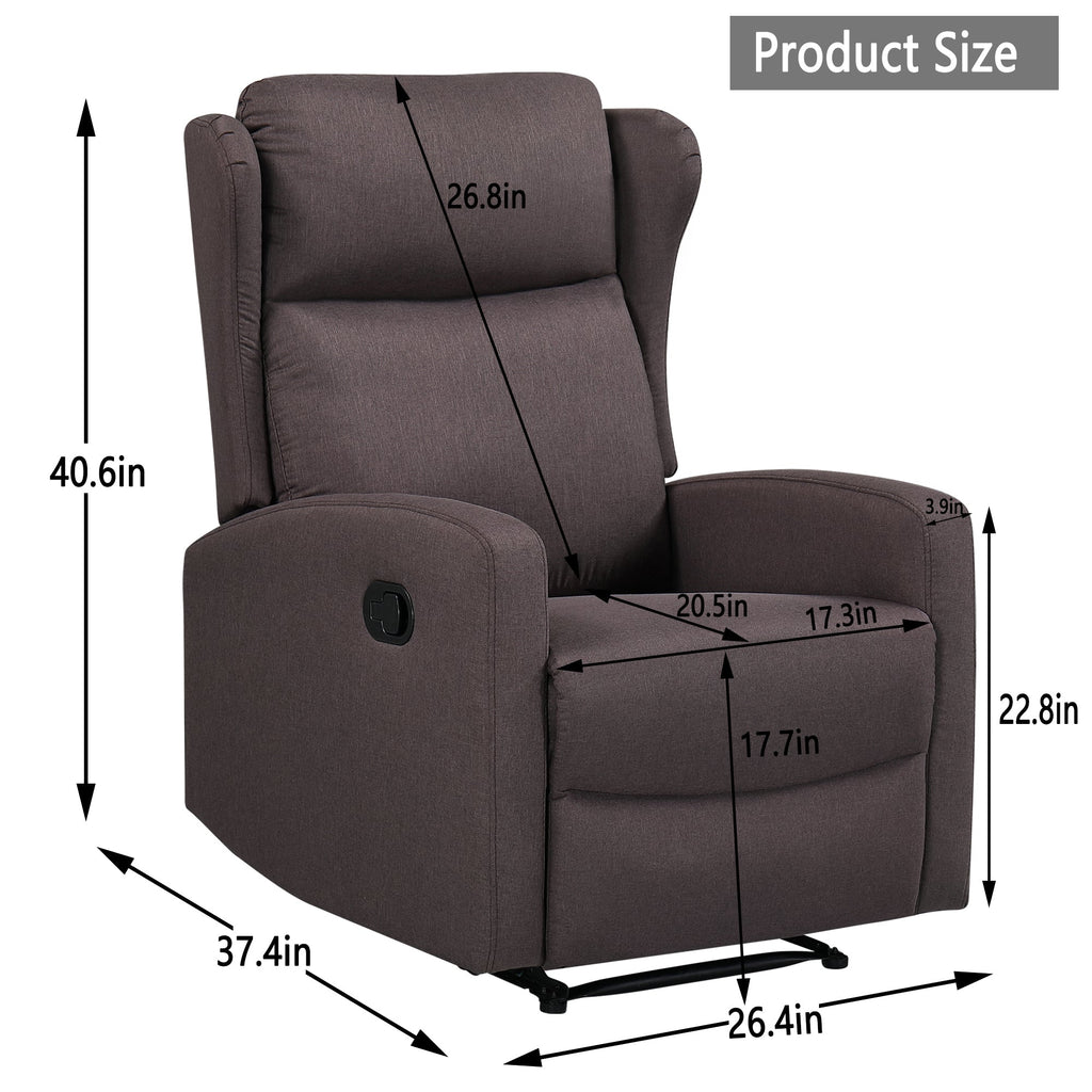 Brown Recliner Sofa Chair Q520