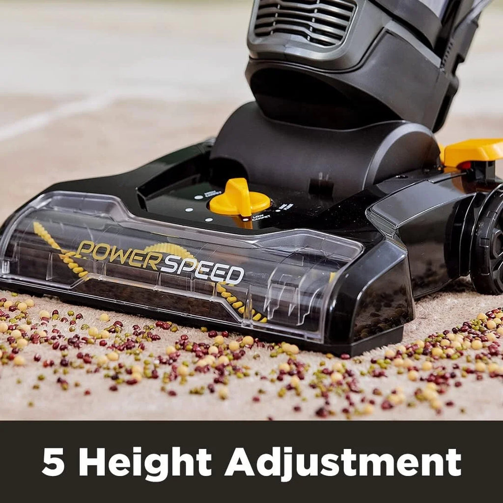 PowerSpeed Lightweight Upright Vacuum Cleaner, Black, Yellow I3743