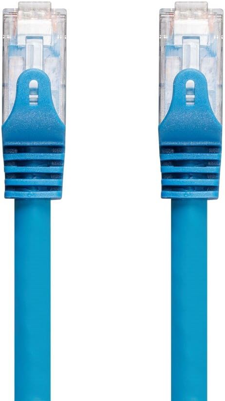 Cat6 Ethernet Patch Cable - 50 feet - Blue - Snagless RJ45 550Mhz UTP Plenum Pure Bare Copper Wire 23AWG U857450