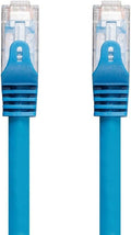 Cat6 Ethernet Patch Cable - 50 feet - Blue - Snagless RJ45 550Mhz UTP Plenum Pure Bare Copper Wire 23AWG U857450