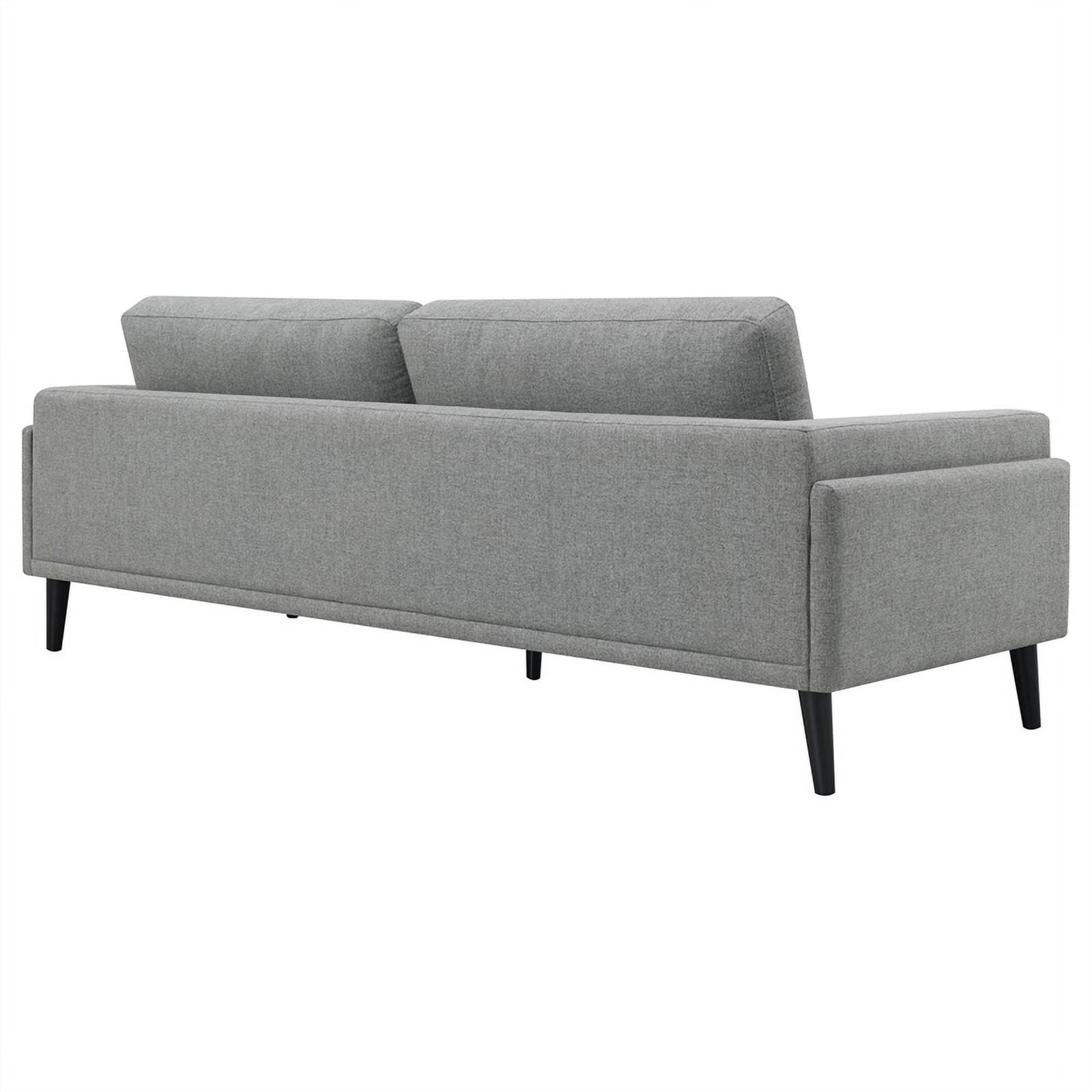 Modern Fabric Upholstered Track Arms Sofa in Gray X841744