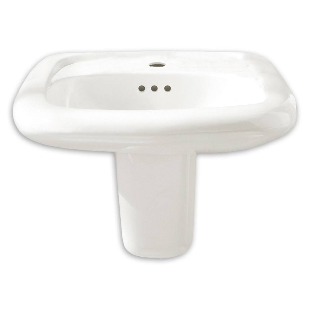 White Wall Mounted Sink U64521