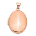 14k Rose Gold Polished 21mm Oval Locket P520458