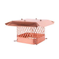 Copper Chimney Cap with Mesh E3044
