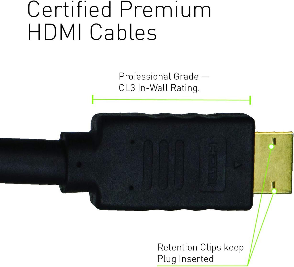 In Wall TV Power Kit with HDMI, White, 6ft Length, Pack of 2 N6459