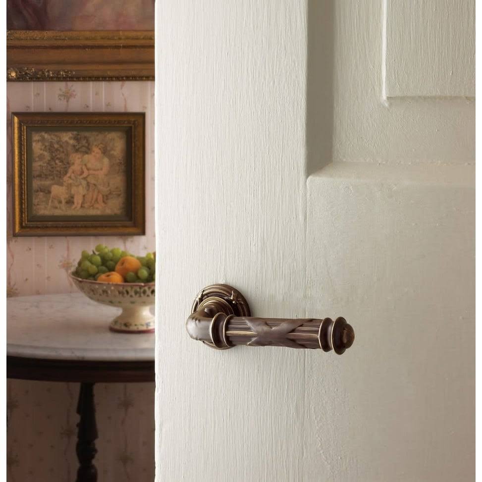 Pair of Estate Levers Without Rosettes, Polished Brass R698867