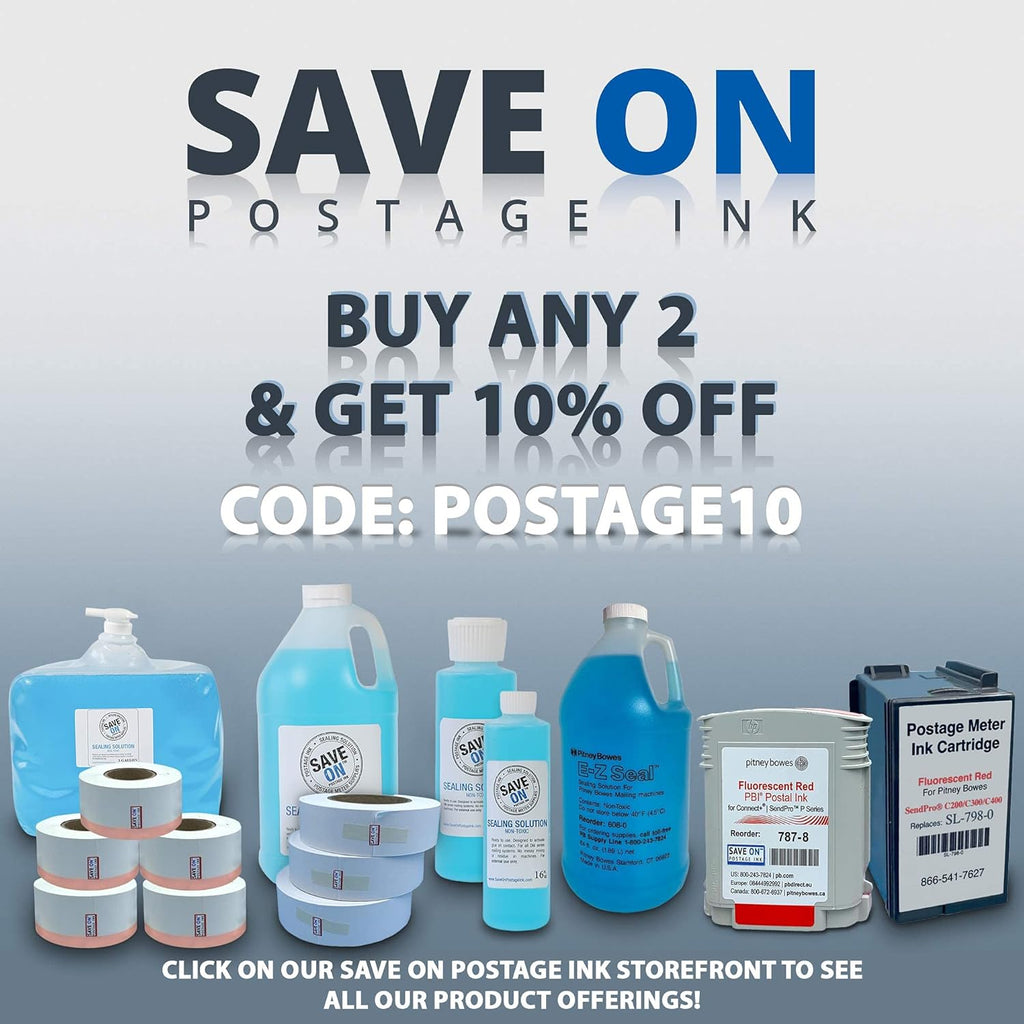 Red Fluorescent Ink Cartridge for Postage Meter V2956