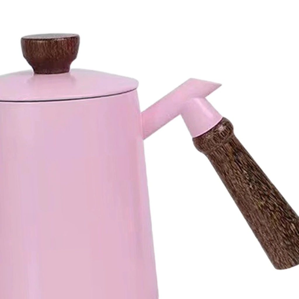 Pink 20oz Stainless Steel Drip Coffee Kettle with Long Narrow Spout C712