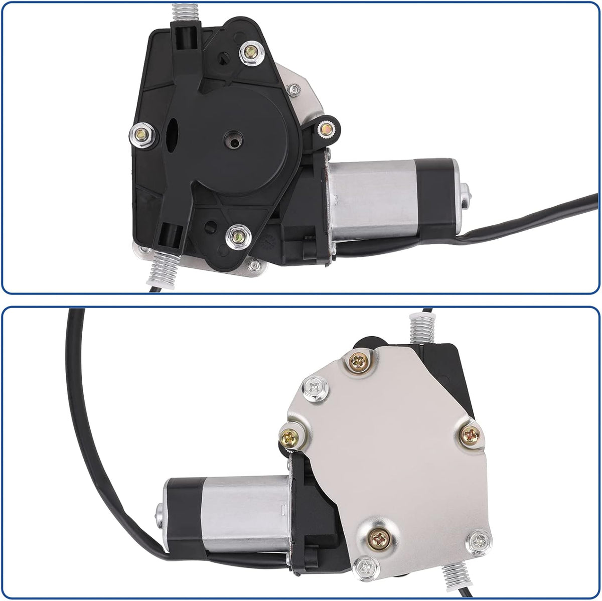 Rear Driver Side Power Window Lift Regulator & Motor Assembly Compatible with 2001-2004 Jeep Grand Cherokee, Pack of 2 Y8803