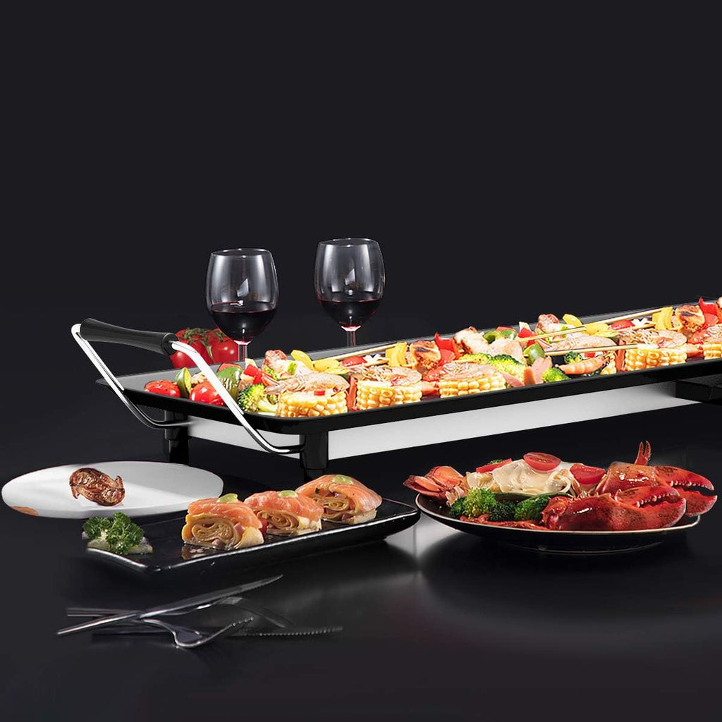 35 Electric Nonstick Extra Large Griddle Grill with Adjustable Temperature & Drip Tray T156