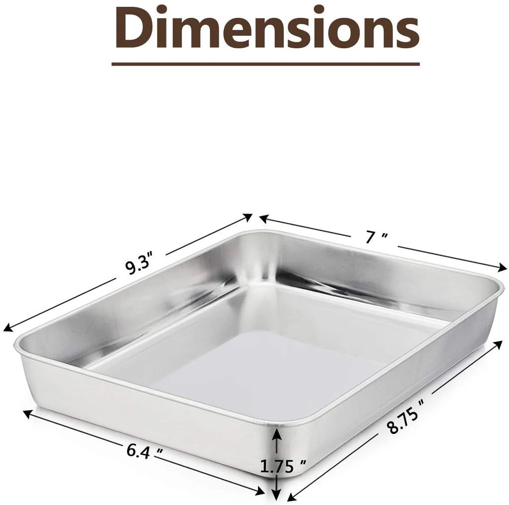 Stainless Steel Small Rectangular Baking Pan A5697