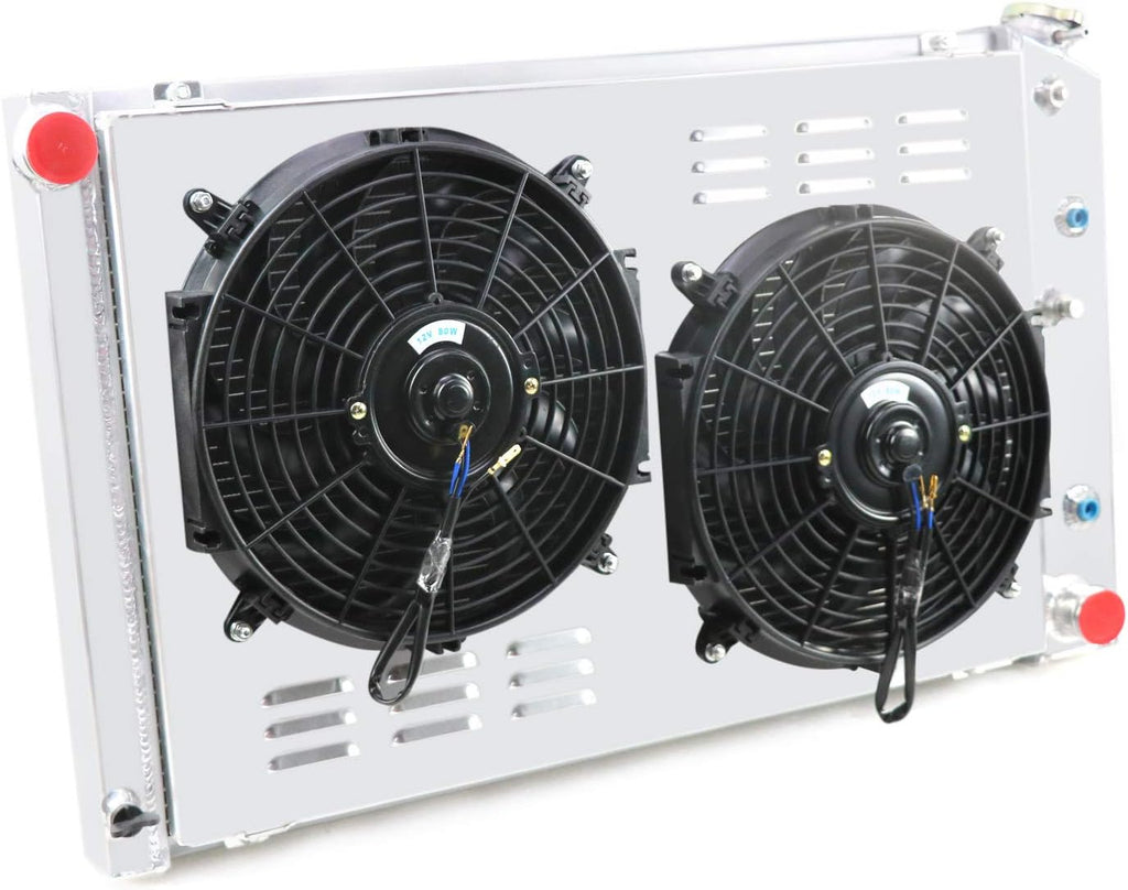 3 Row All Aluminum Radiator with 2X12" Fans Shroud and Relay V458990