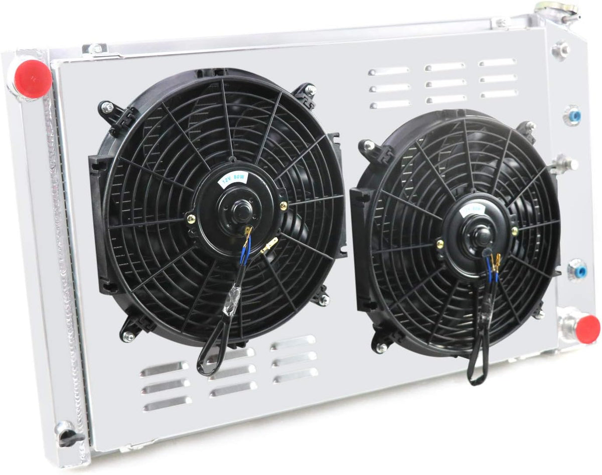 3 Row All Aluminum Radiator with 2X12" Fans Shroud and Relay V458990