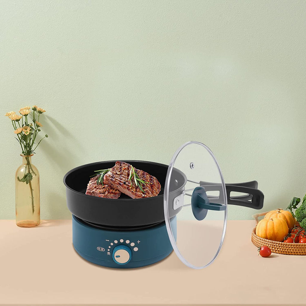 Portable Electric Non-stick Hot Pot with Foldable Handles R544