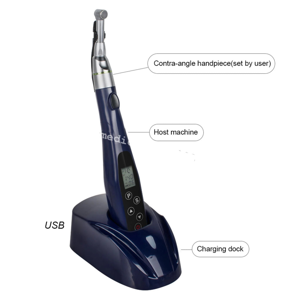 Wireless Mini Endodontics Motor with 16:1 Reduction Contra Angle I2484