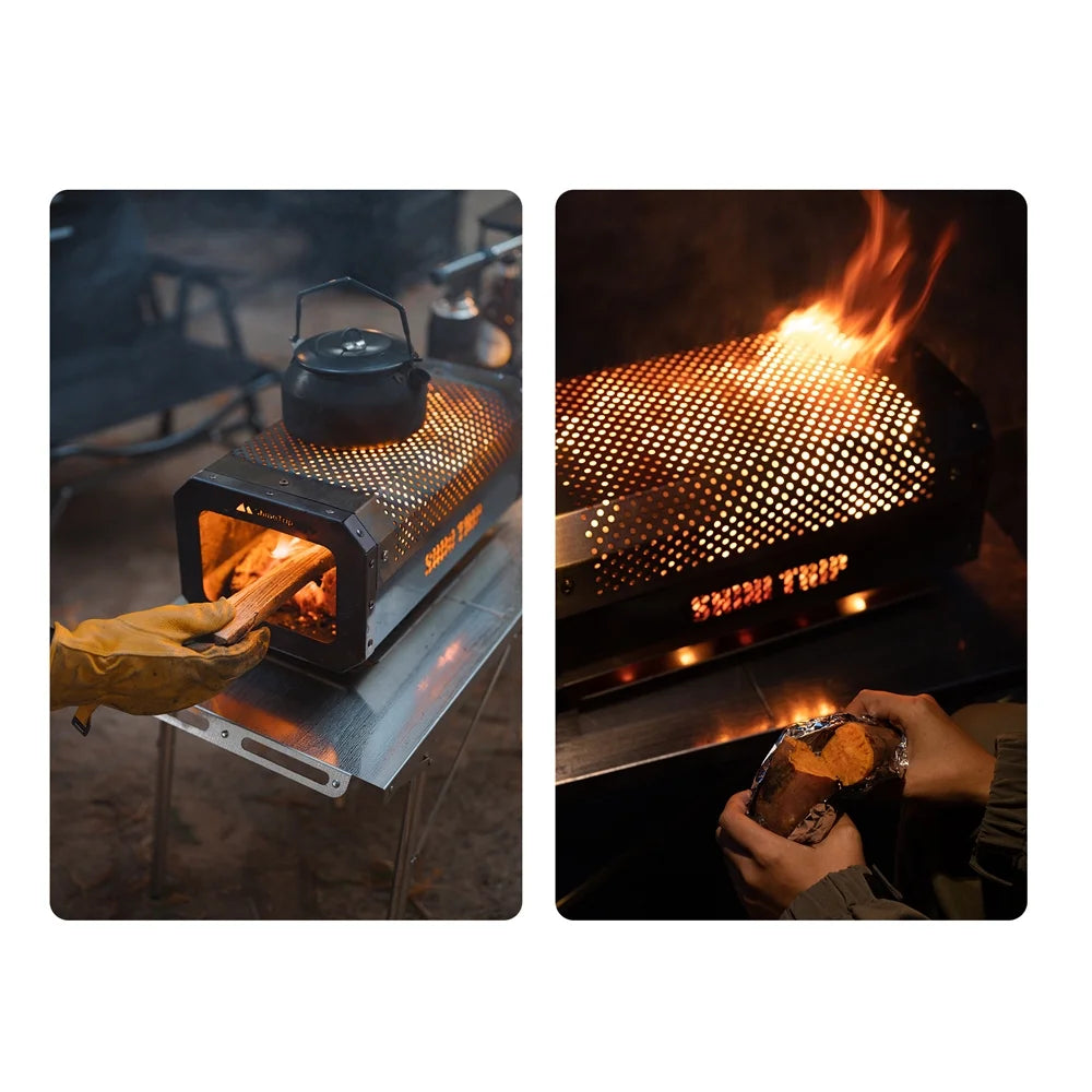 Stainless Steel Wood Burning Camping Stove R3506