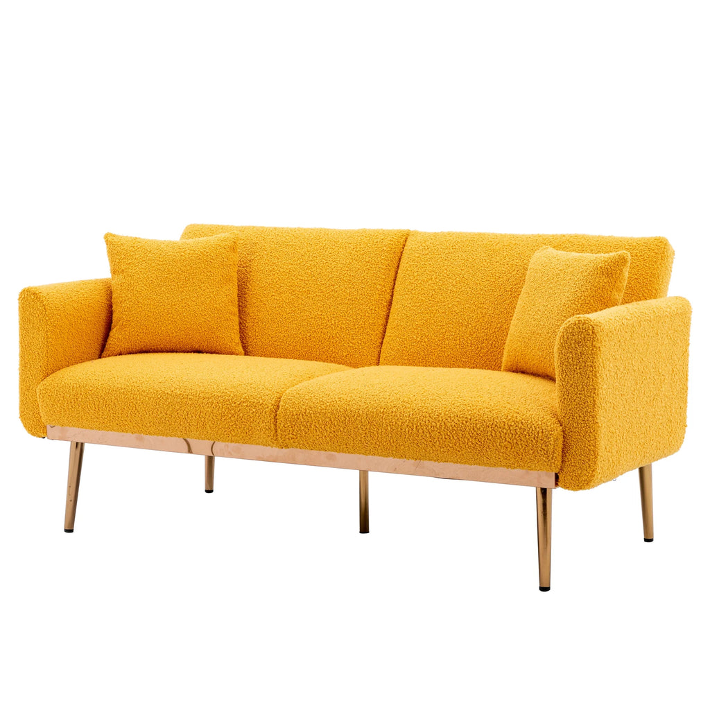 Yellow Velvet Sofa Loveseat Set S888488