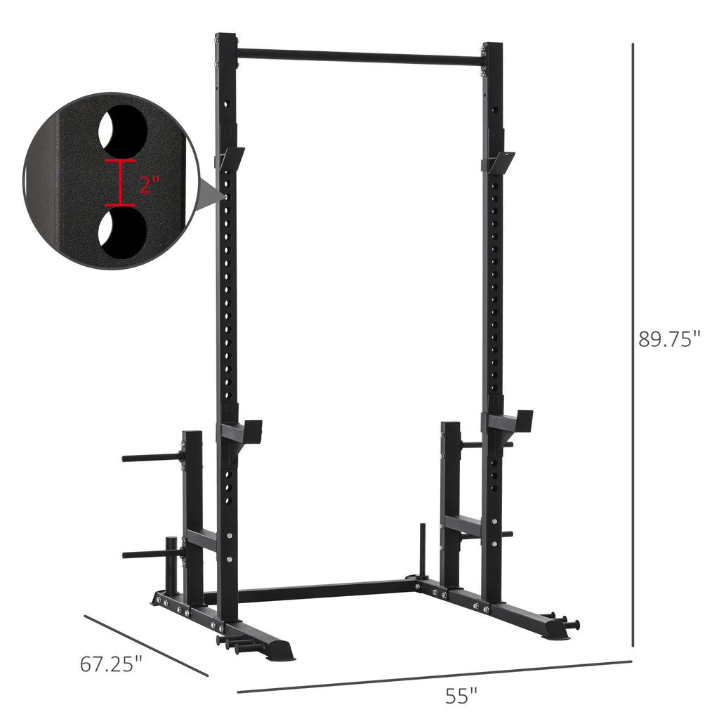 Power Rack with Pull up Bar and Adjustable Barbell Rack J308501