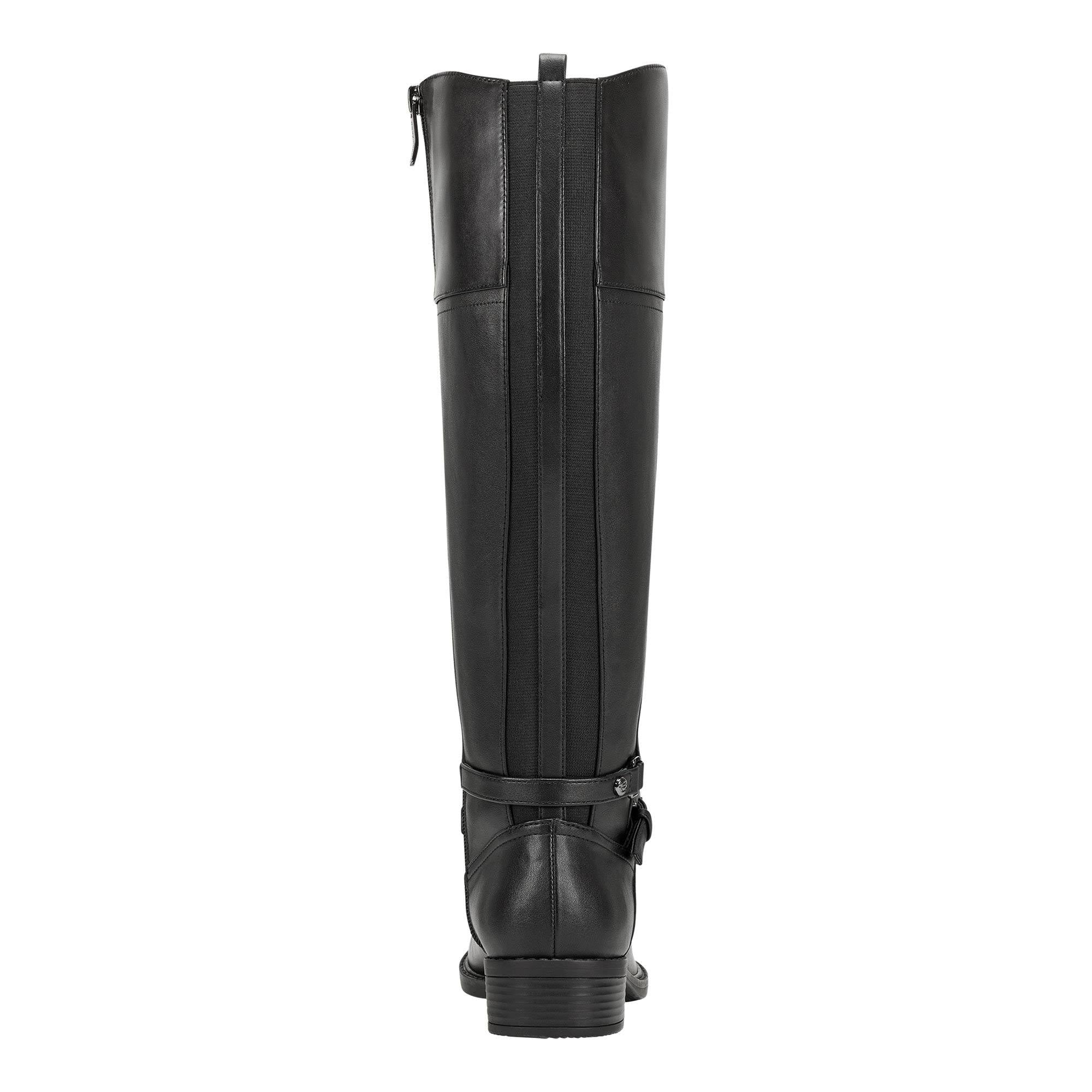 Black Wide Calf Boots S705216