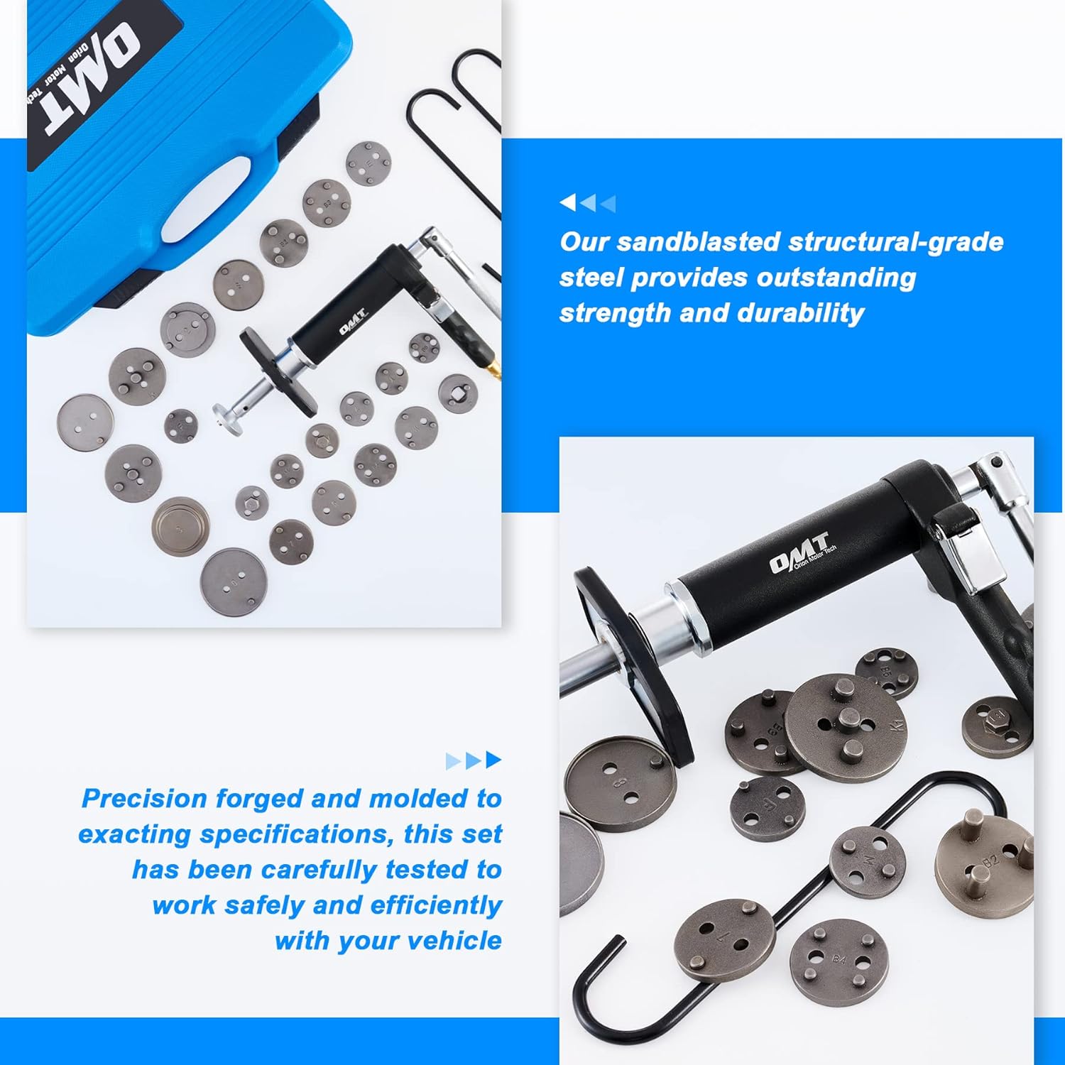 23pc Pneumatic Brake Caliper Compression Tool with 2 Caliper Hangers Z4607