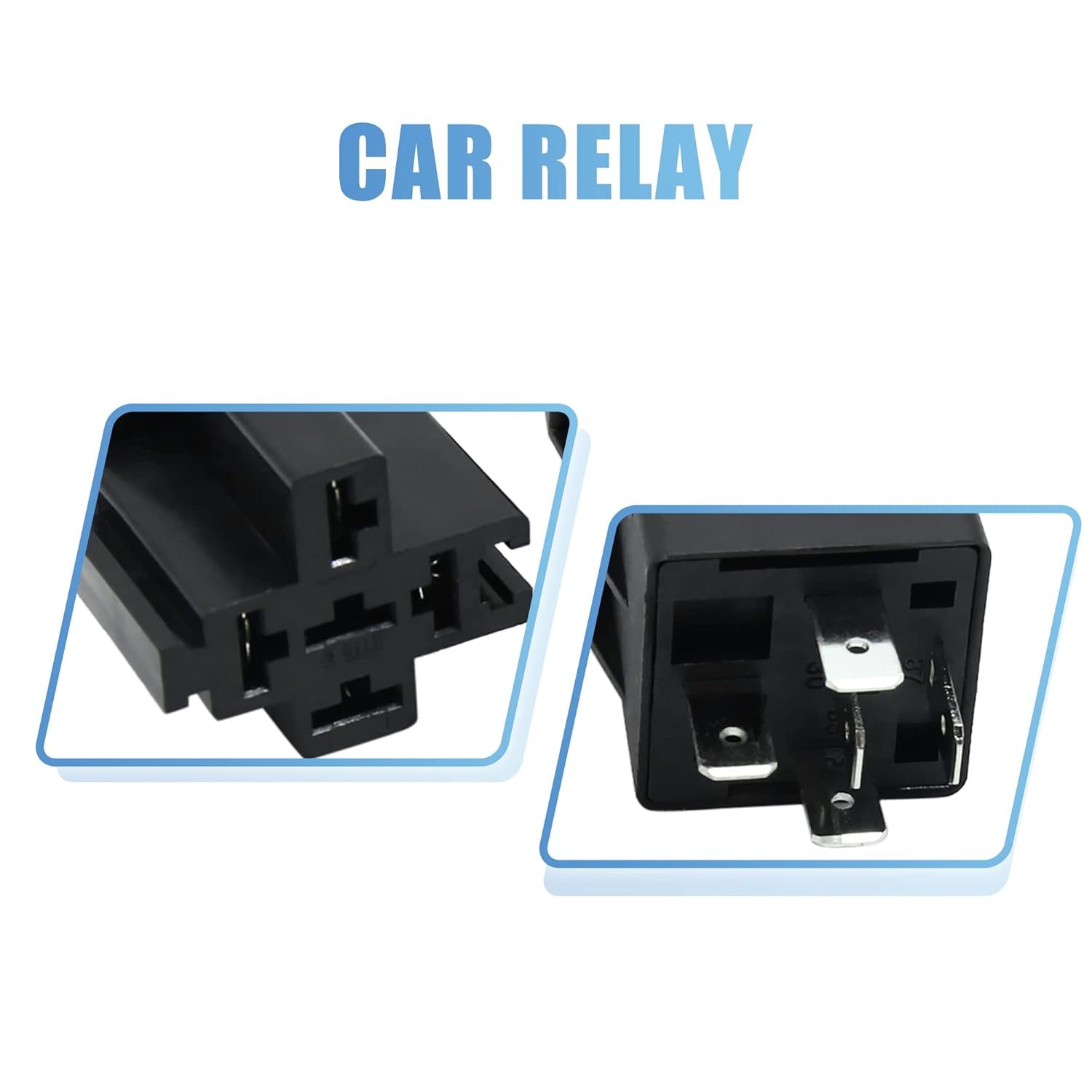 3pcs 4 Pin DC 48V 40A Car Motor Fuse Relay Switch with Harness O46094