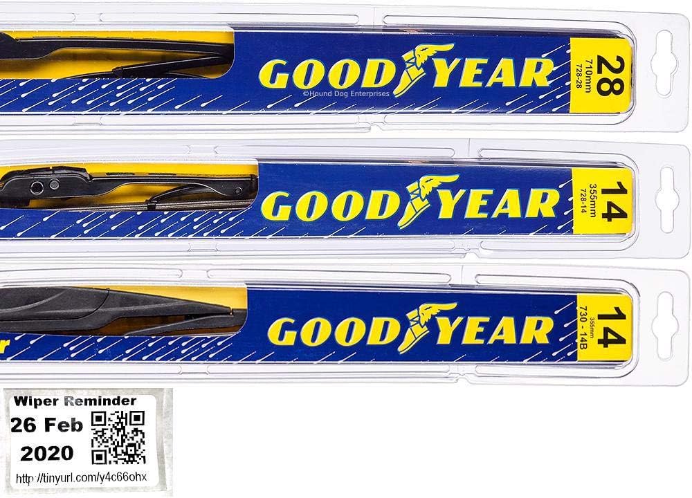 Windshield Wiper Blade Set Pack of 2 D198
