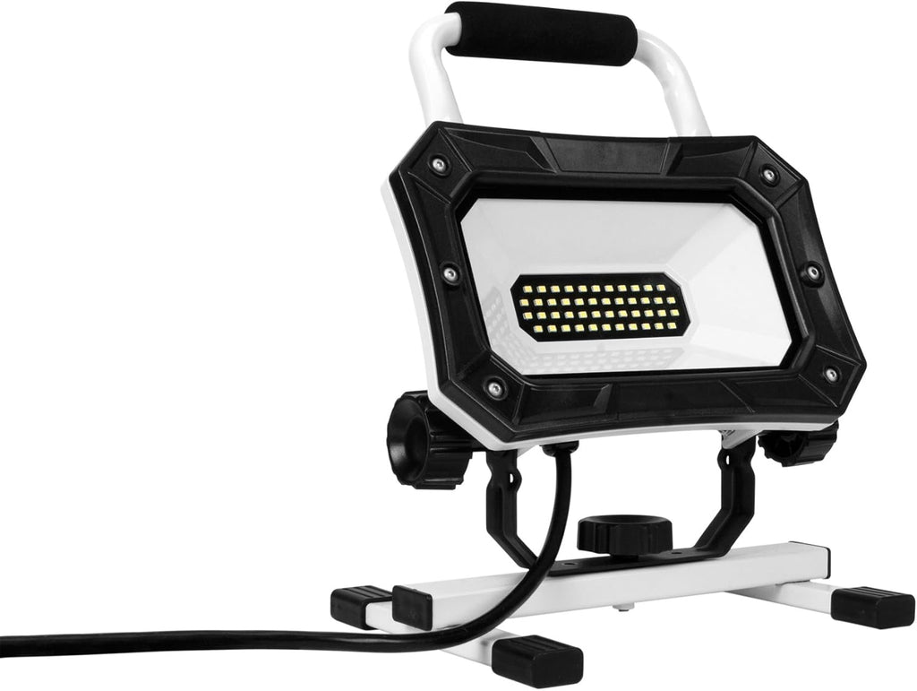 18" 500 Lumen LED Rechargeable Work Light with Retractable Steel Cables, Pack of 2 G221