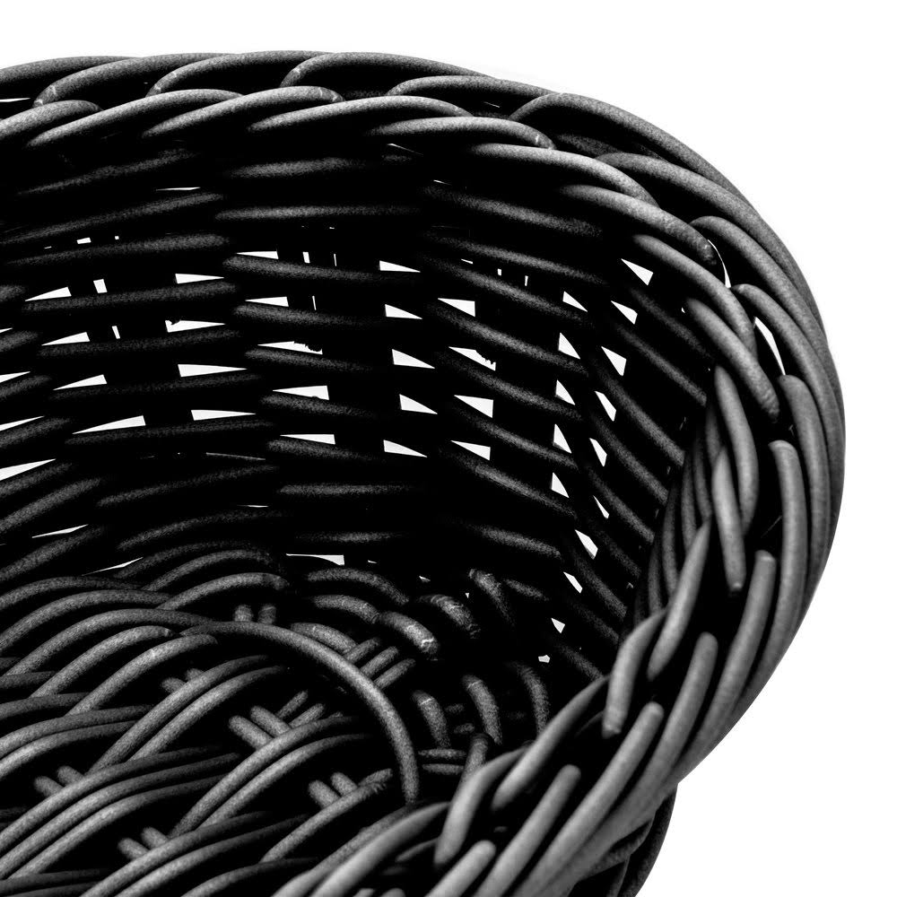 Black Woven Oval Basket - 6/Case O962
