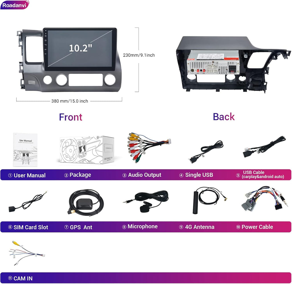 Car Stereo Bluetooth Radio Touch Screen A1342