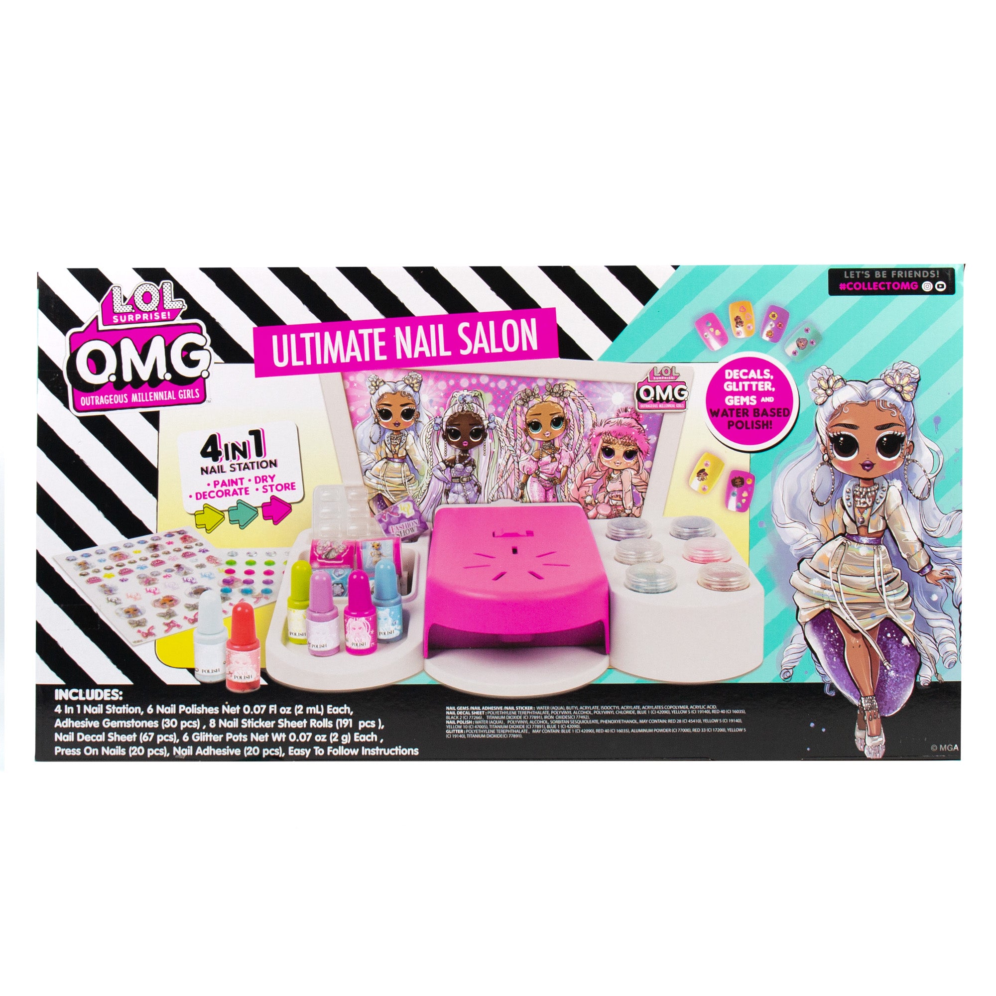 4-in-1 Manicure Set with Water Based Nail Polish V94319